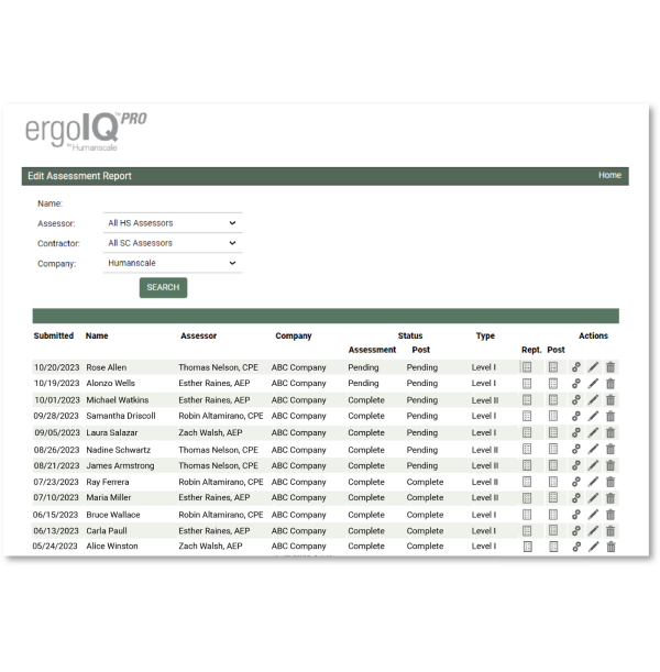 ergoIQ PRO | Assessment Report